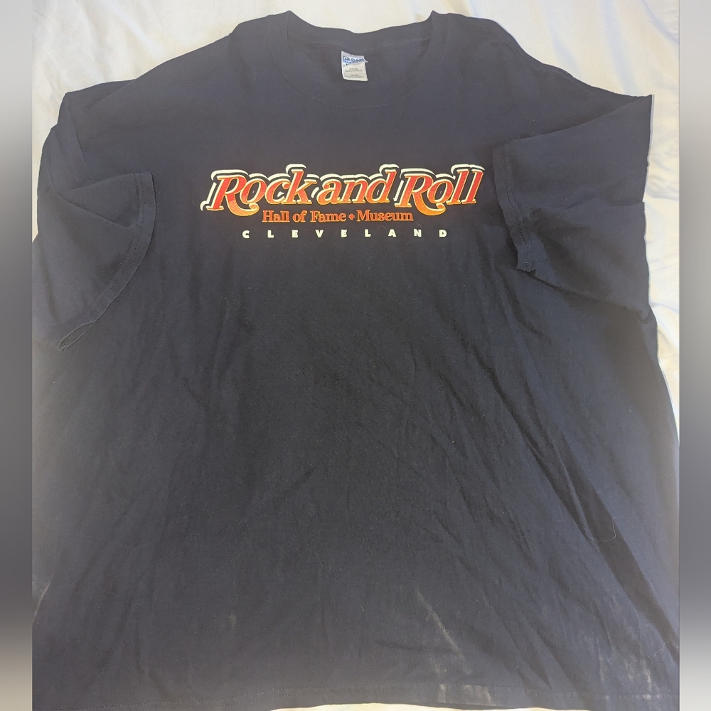 Rock And Roll Hall Of Fame Men's 5XL Blue Short Sleeve Graphic Print‎ T-Shirt